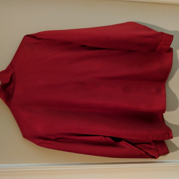 That's Me Red Silky blouse - Picture 2 of 4